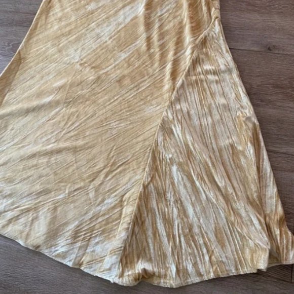 FREE PEOPLE Golden Noa Slip Skirt Size Medium - Picture 6 of 8
